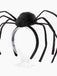 Serre-tête noir Halloween en forme d'araignée