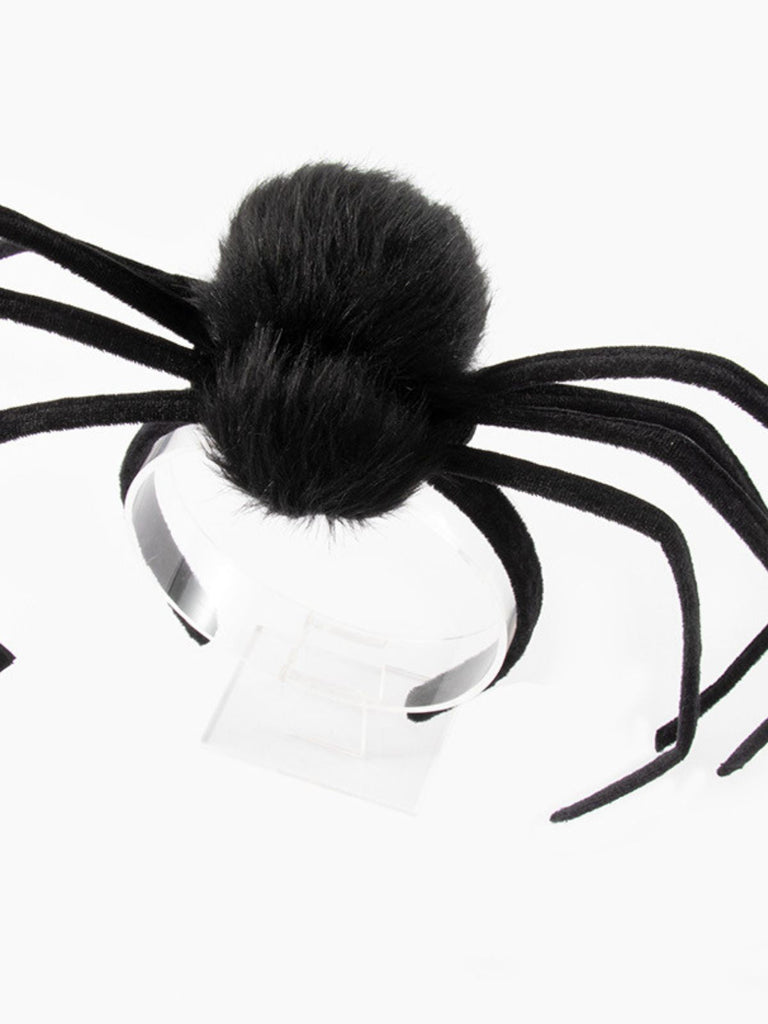 Serre-tête noir Halloween en forme d'araignée
