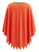 Ensemble cape orange phosphorescente à citrouille et bandeau d’Halloween années 1940