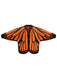 Cardigan Tricoté Papillon Monarque Orange Années 1950