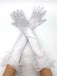 Gants d’opéra longs à volants et perles