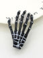 Barrette amusante forme main squelette pour Halloween