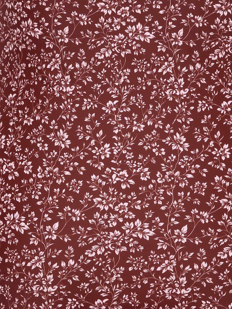 [Prévente] Maillot de bain une pièce marron motif floral bohème années 1970