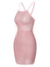 [Prévente] Cache-maillot en maille tricotée rose des années 1960