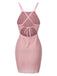 [Prévente] Cache-maillot en maille tricotée rose des années 1960