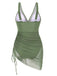 Maillot de bain une pièce transparent rouge années 1950