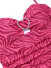[Prévente] Maillot de bain rose à rayures zébrées strass en forme de cœur années 50