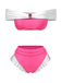 [Prévente] Ensemble bikini princesse bijoux rose années 1970
