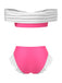[Prévente] Ensemble bikini princesse bijoux rose années 1970