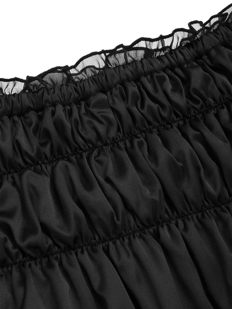 [Prévente] Maillot de bain noire nœud papillon bandeau années 1940