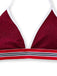 Ensemble Bikini Col Licou Pailleté Rouge Années 80