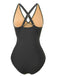 Ajouré Métal Boucle Maillot de Bain Une Pièce Années 1940 5