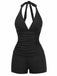 Ensemble Tankini Short Dos Nu années 40 2
