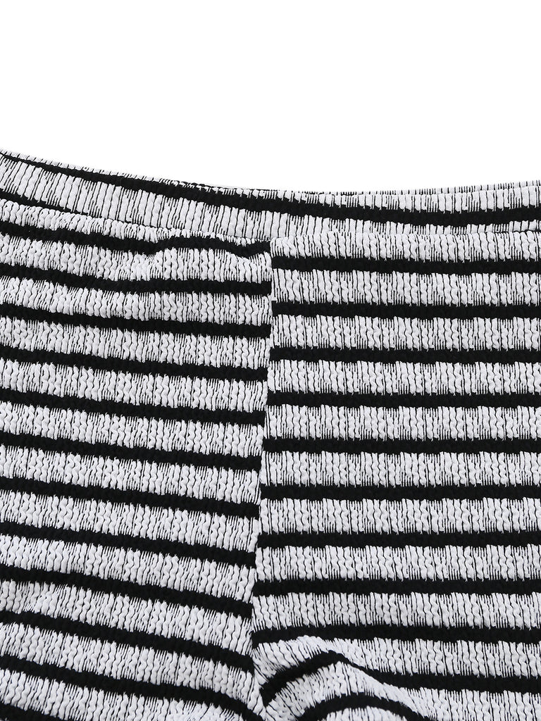 Ensemble Bikini Vintage Bicolore Noir et Blanc années 30 4