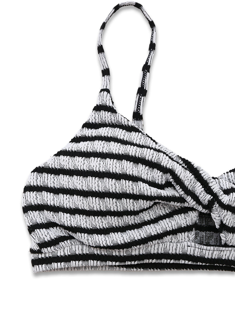 Ensemble Bikini Vintage Bicolore Noir et Blanc années 30 7