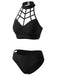 [Prévente] Maillot de Bain Caged Halter Gothic Découpé Noir Années 1970 3