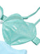 [Prévente] Maillot de Bain à Jupe Ajouré Cœur Bleu Clair années 40 6