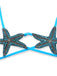 Bleu Halter Étoile de Mer Ensemble Bikini Années 1980 3