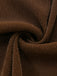 Marron Halter Uni Cache-Maillot Ensemble Années 1940 5