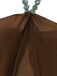Marron Halter Uni Cache-Maillot Ensemble Années 1940 6