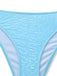 Bleu Ciel Halter Volant Nœud Pailleté Ensemble Tankini Années 1950 5