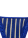 3 Pièces Bleu Halter Rayé Ensemble Bikini & Cache-Maillot Années 1960 4