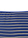 3 Pièces Bleu Halter Rayé Ensemble Bikini & Cache-Maillot Années 1960 6