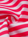 2PCS Maillot de Bain Une Pièce Bustier Rayé et Paréo Rose années 40 6