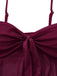 Maillot de Bain en Filet High Waist Nœud Tie Années 1950 4