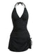 Ensemble Tankini Décolleté Plongeant Dos Nu et Paréo années 50