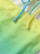 Multicolore Froncé Dégradé Plage Maillot de Bain Une Pièce Années 1950 4