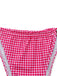 Ensemble Bikini Double Couche Dos Nu Vichy Rose années 50 6
