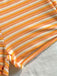 2PCS Bikini et short rayés orange années 1950