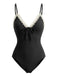 Maillot De Bain Une Pièce Bretelles Réglables Années 1940
