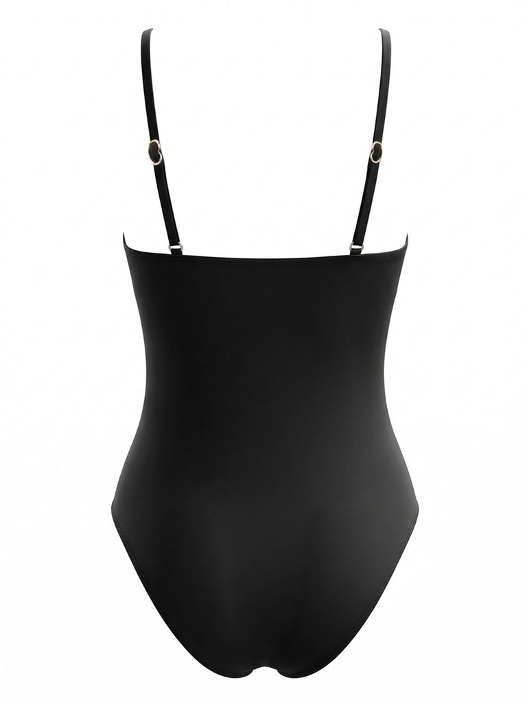 Maillot De Bain Une Pièce Bretelles Réglables Années 1940