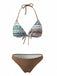 Ensemble 3 Pièces Bikini & Cache-Maillot Style Boho Années 80