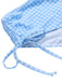 2PCS Maillot de bain à carreaux bleus des années 50