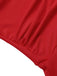 [Pré-vente] Maillot de bain une pièce plissé uni rouge des années 1950