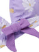 [Pré-vente] Maillot de bain violet à bretelles avec nœud marguerite des années 1950
