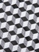 [Grande taille] Maillot de bain à lacets géométriques noir et blanc des années 1960