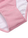 Maillot de bain dos nu plissé à lacets rose des années 1950