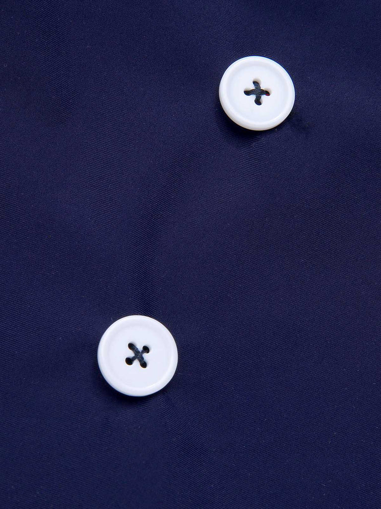 Maillot de bain une pièce boutonné à bandes licou des années 1960