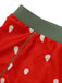 [Pré-vente] Maillot de bain rouge à bretelles à volants et fraises des années 1950
