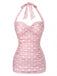 [Prévente] Maillot de Bain Rose Pâle À Pois Années 50
