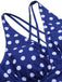 Maillot de bain à pois et bretelles croisées des années 1930
