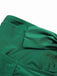 Maillot de bain bandeau plissé vert foncé des années 1970