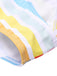 Maillot de Bain multicolore à rayures arc-en-ciel des années 1960
