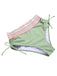 Ensemble de bikini col V patchwork style bohème des années 1970