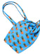 Maillot de bain à bretelles bleu ananas et nœud années 50