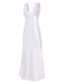 Chemise de nuit en dentelle et satin col v des années 1930